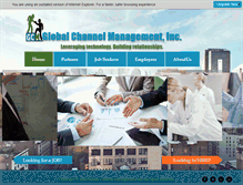 Tablet Screenshot of globalchannelmanagement.com